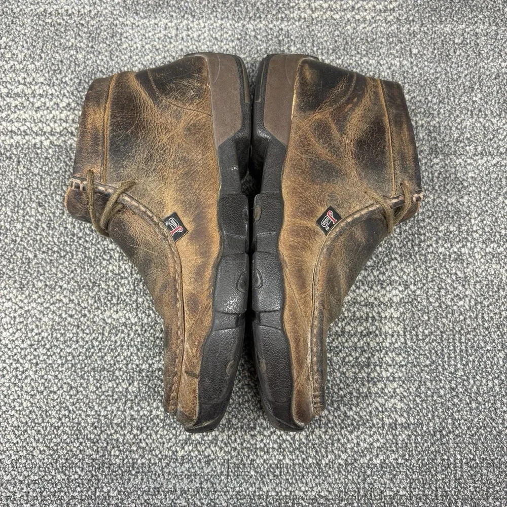 Justin Cappie 232 Mens 9.5M Work Shoes Oil Slip Resistant Leather Chukka Boots